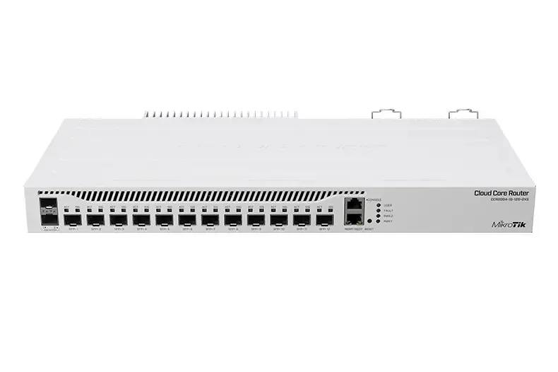 Mikrotik CCR2004-1G-12S 2XS 10 Gigabit Optical Port Router with Wi-Fi Support 2.4G 5G Frequencies and WDS Compatible