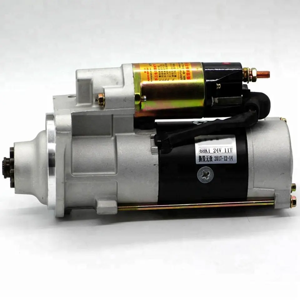 Steel M009T60871 M008T60971 M9T60871 Starter Motor For Isuzu 6HK1 Mitsubshi Style Heavy Truck Parts 1994-2001 Year