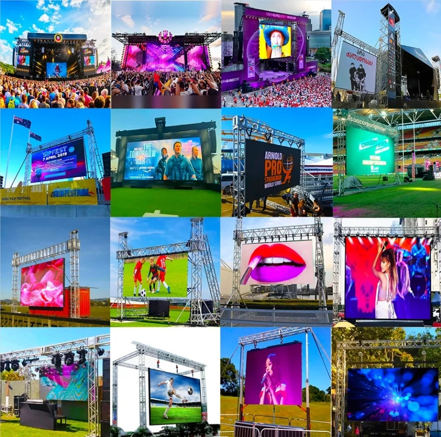 Outdoor P3.91 Rental LED Screen Digital Signage In Retail Open-Air Electronic Signs IP65 Rated For Outdoor Display