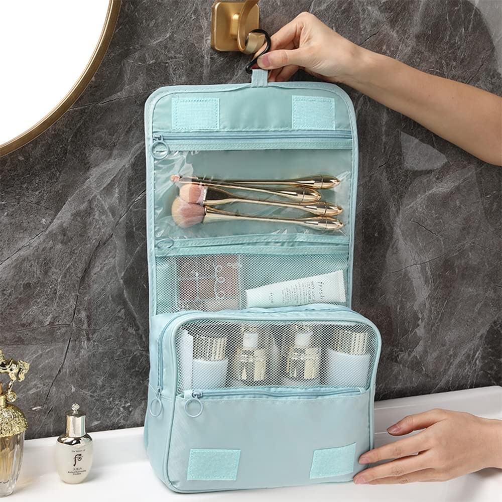 Women Hanging Toiletry Bag Water Resistant Cosmetic Makeup Travel Organizer Sturdy