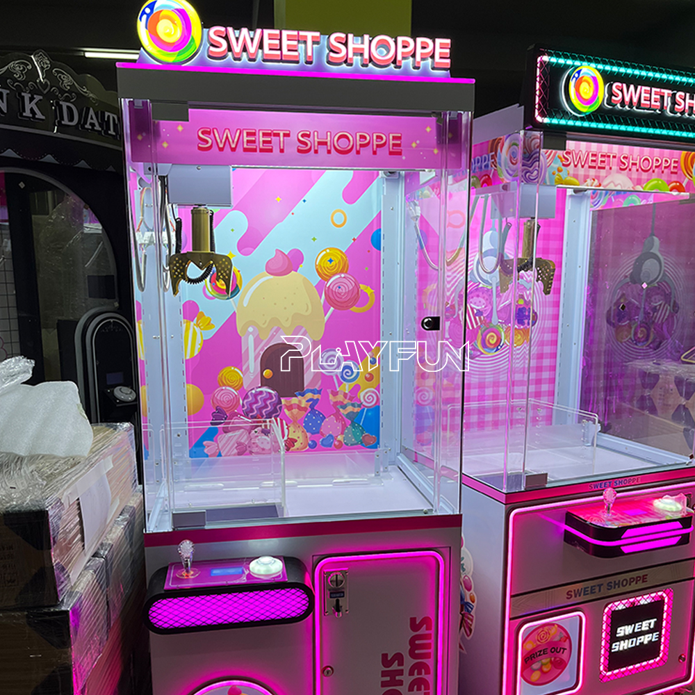 Wholesale Indoor Playground Coin Operated Sweet Shoppe Claw Machine Snack Gift Doll Candy Vending Machine