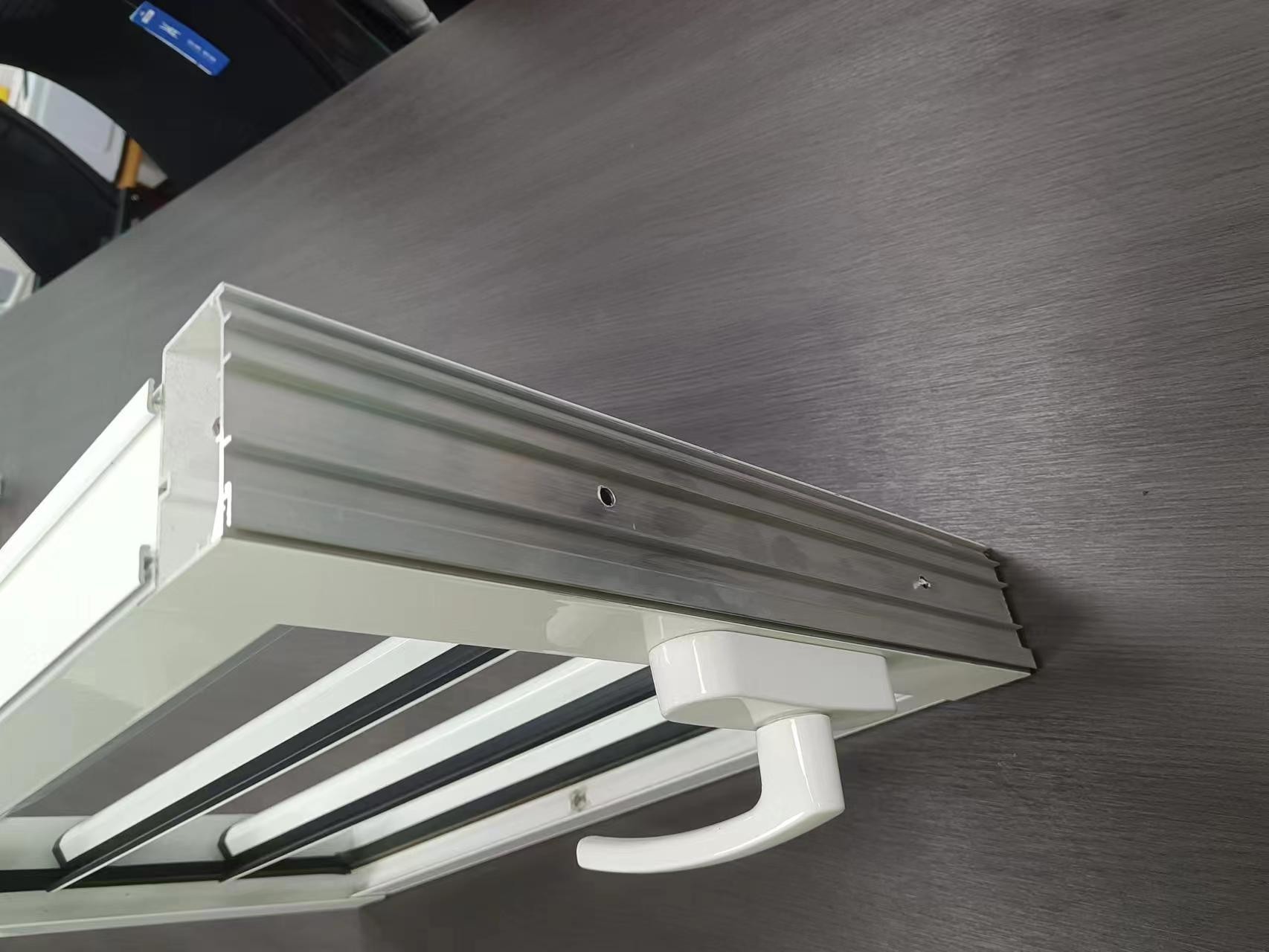 Clear Tempered Louver Glass Window Aluminum Alloy Frame Customizable Size