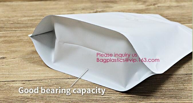 Biodegradable Foil Square Bottom Gusseted Bag, Flat Bottom Gusset Coffee Bag with Degassing Valve,gusset packaging bag f