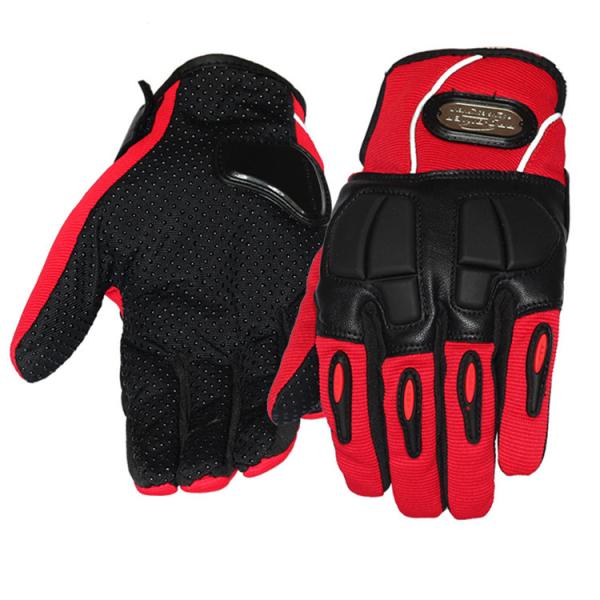 Women Motorcycle Gloves Sport Racing Leather Riding Gloves With Reflective
