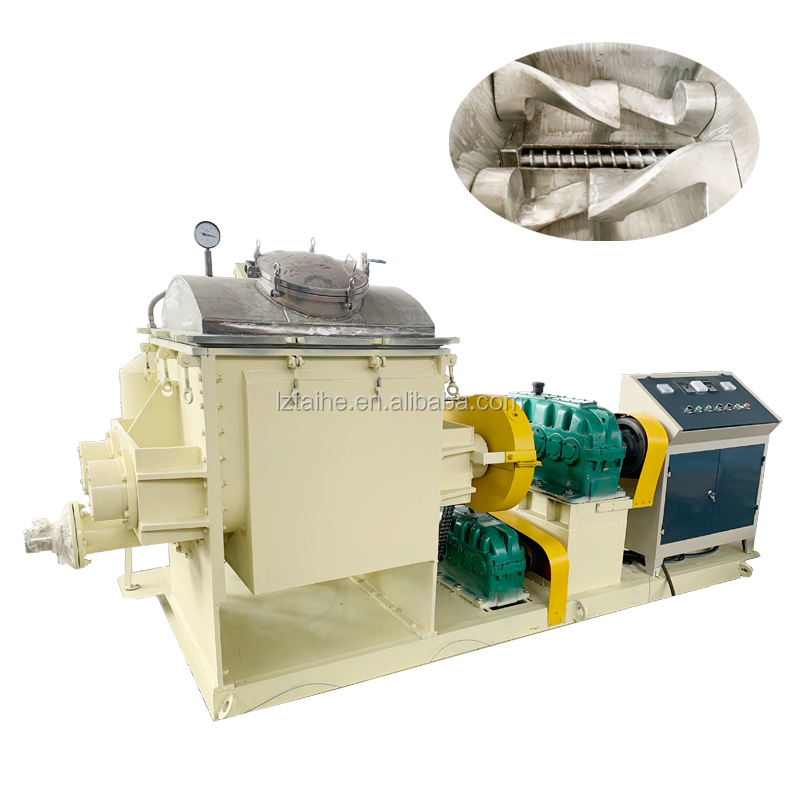 Double Shafts Clay Mixer Kneader 100L Sigma Arm Kneading Mixer Vacuum Kneader