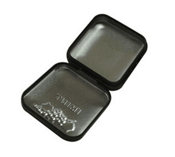 4C Printed Exterior Rectangular Little Chocolate Tin Box With Embossed Lid