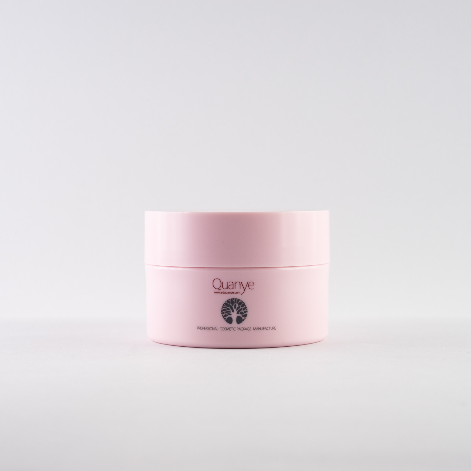 135ml Thick Wall Plastic Cosmetic Jars Pink Color With Lid For Eye Cream