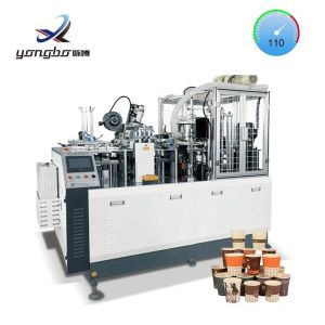 Paper Folding Machine OEM ODM Customized Fully Automatic 100-110pcs/Min Disposable Paper Coffee Cup Making Machines