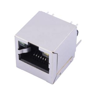  PCB Shielded Modular Jack / 8P8C Side Enter Vertical RJ45 Connector Manufactures