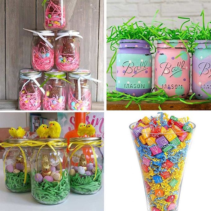 Width 2mm Color Shredded Paper 20g 50g 100g Basket Filling Packing