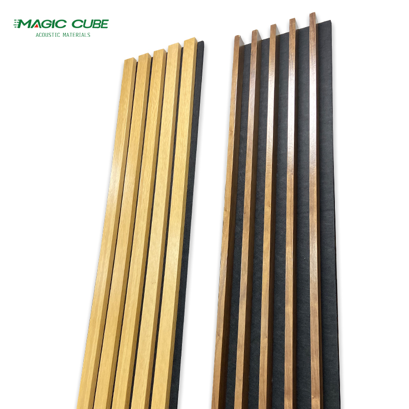 Eco Friendly Living Room Acoustic Wood Slat Panels White With Modern Design