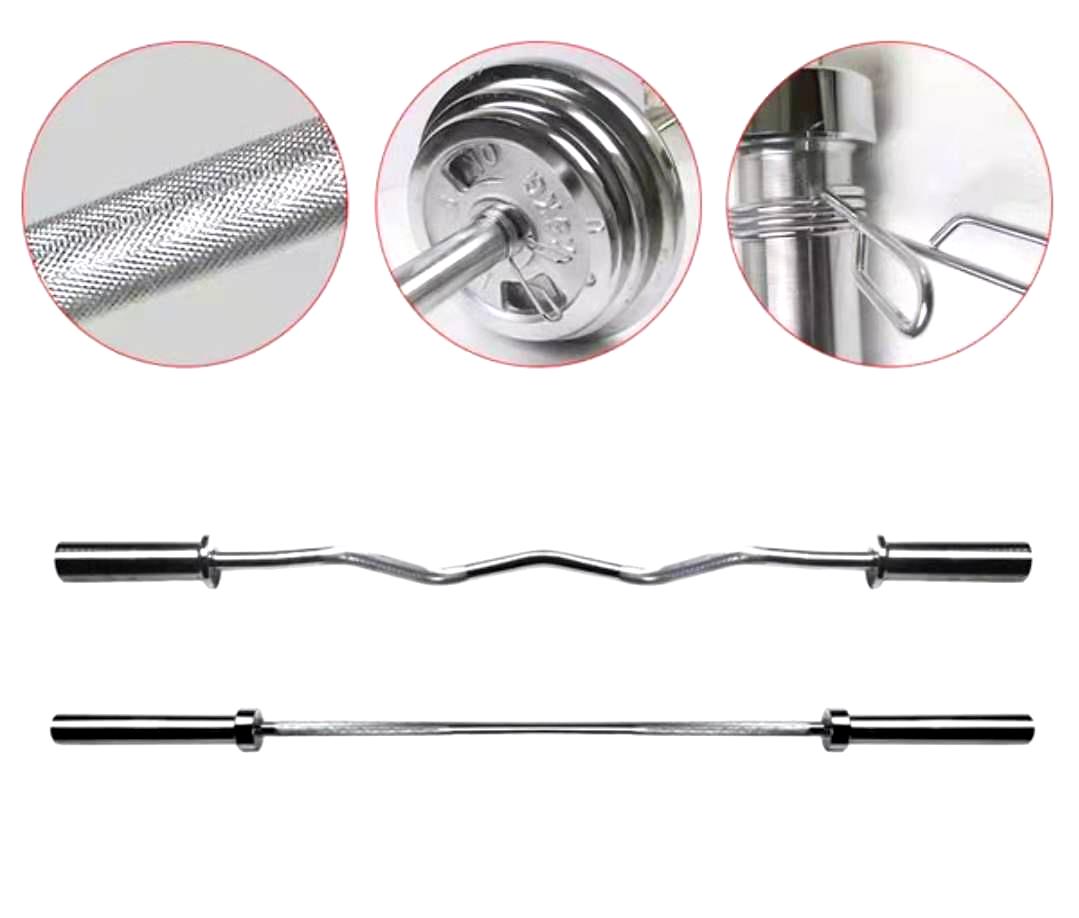 Befreeman 20kg Unisex Regular Barbell Bar Fitness Equipment for Training and Weight Lifting Competition