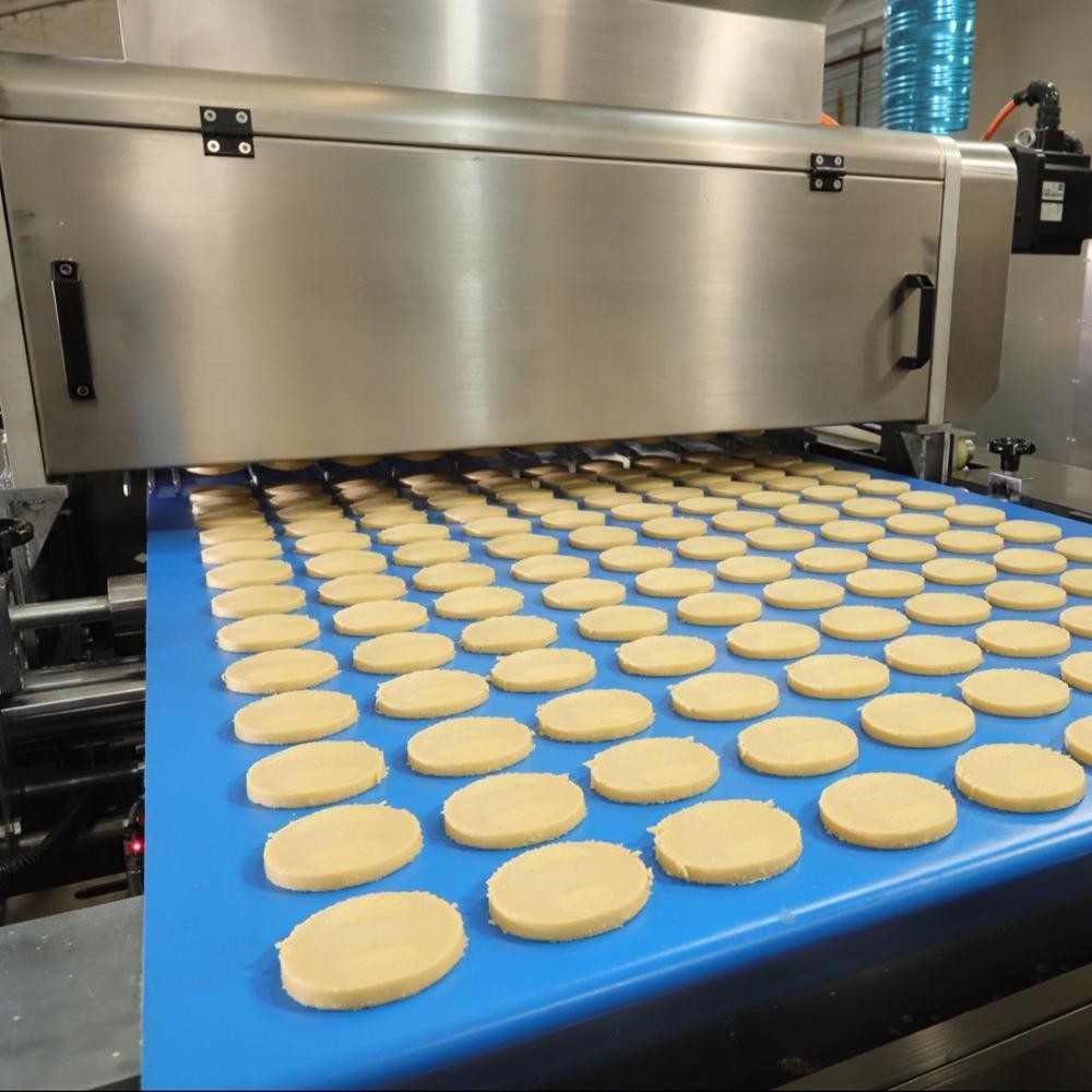 Food Factory Cookie Depositor Machine PLC Touch Screen Jenny Cookie Maker
