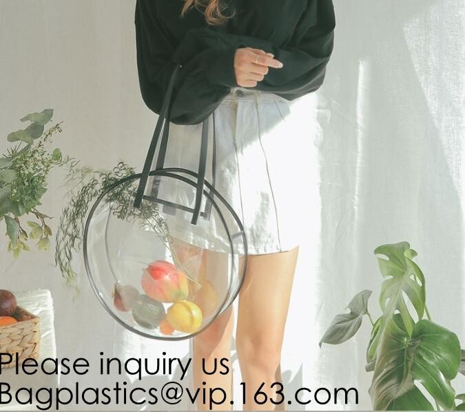 Clear Zipper Pouch with Strap Makeup Bag PVC Cosmetic Pouch,Printing Clear Zip lockk Cosmetic PVC Pouch, bagease, bagplast