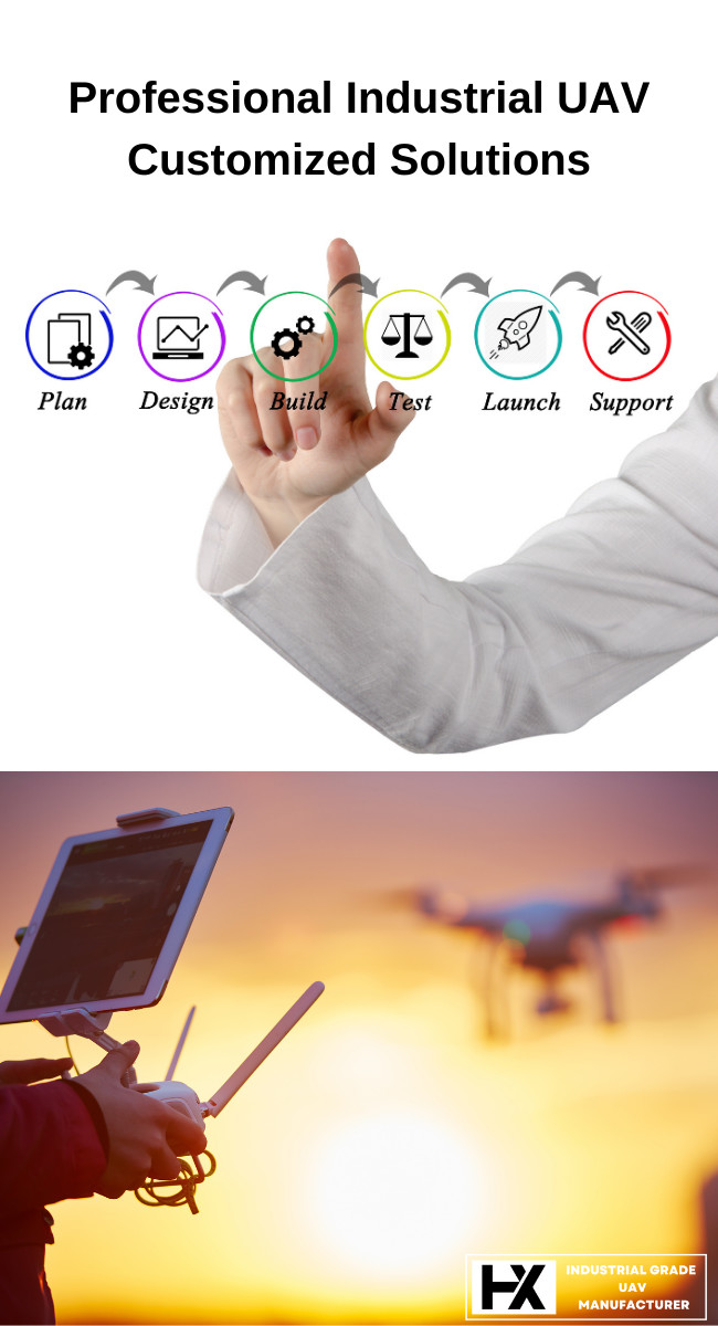 Fire Rescue Drone UAV Security Payload 35KG 6 Rotor Industrial Grade HX160MP