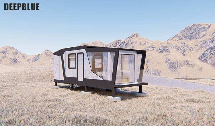 Light Steel Prefabricated Luxury Tiny House On Wheels And Micro Prefab cabins With Good Quality and Best Price