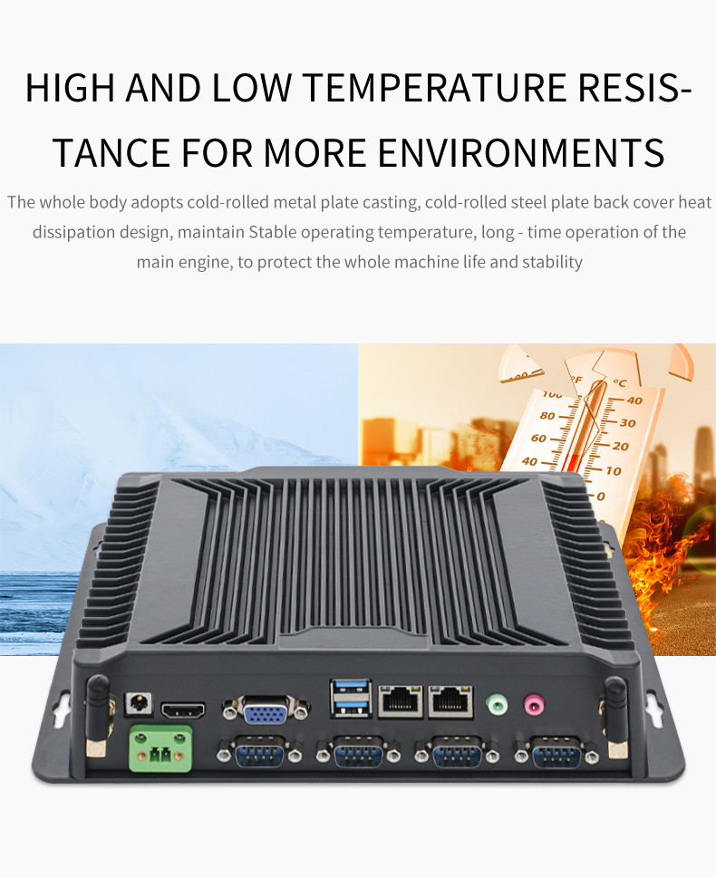 I3 I5 I7 J1900 J1800 Small Mini Dual Network Fanless Industrial PC