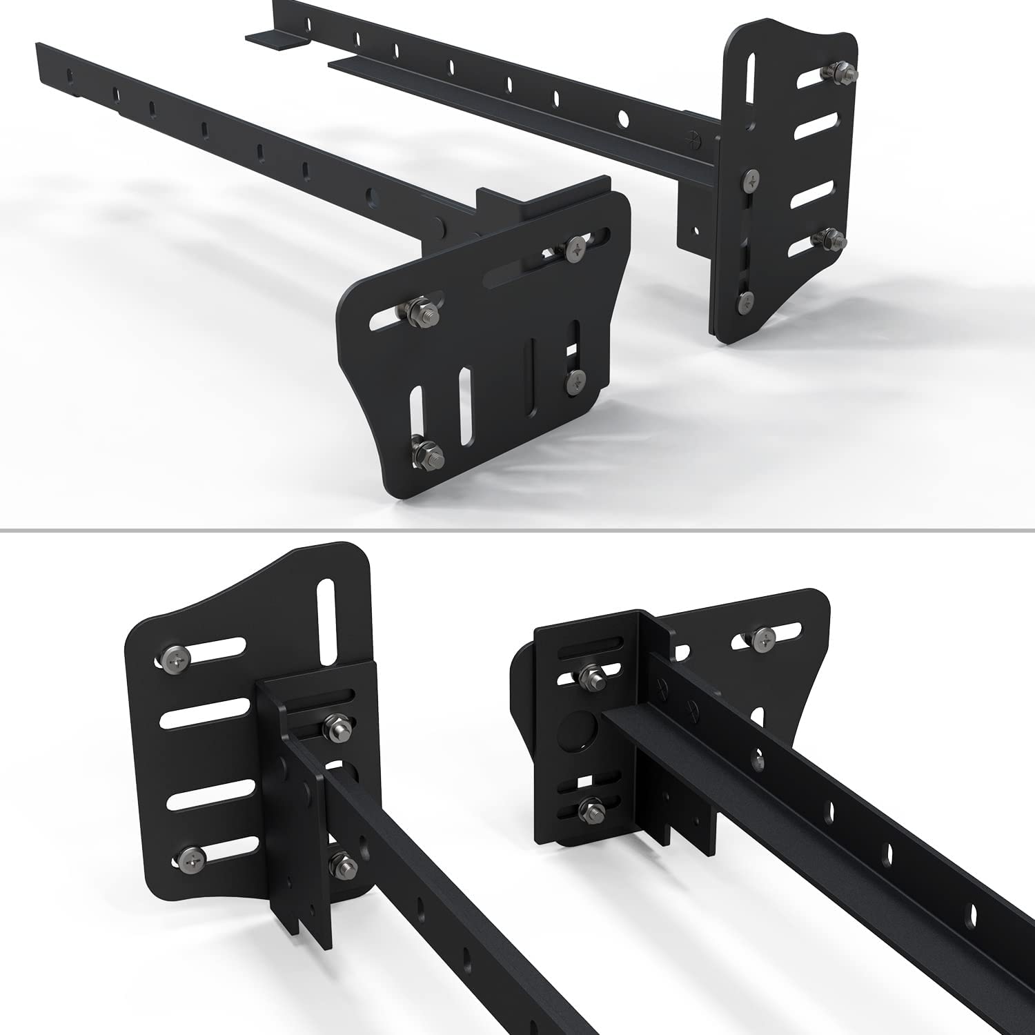 Bed Frame Footboard Extension Brackets Fit for Twin Full Queen or King Size Beds 0.2kg