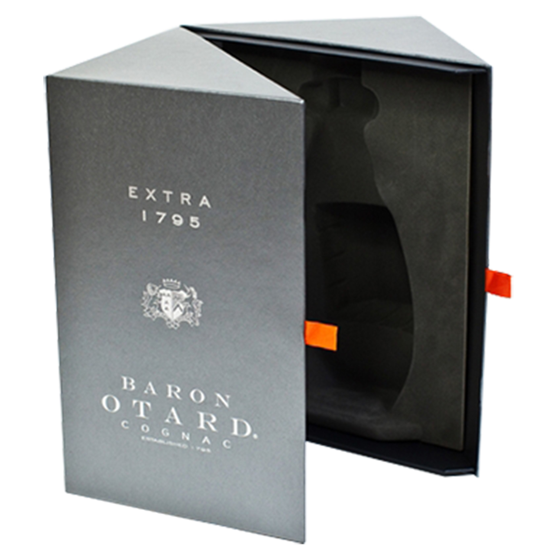 Luxury Navy Blue Matte Wine Gift Box Hinged Lid Rigid Box With EVA