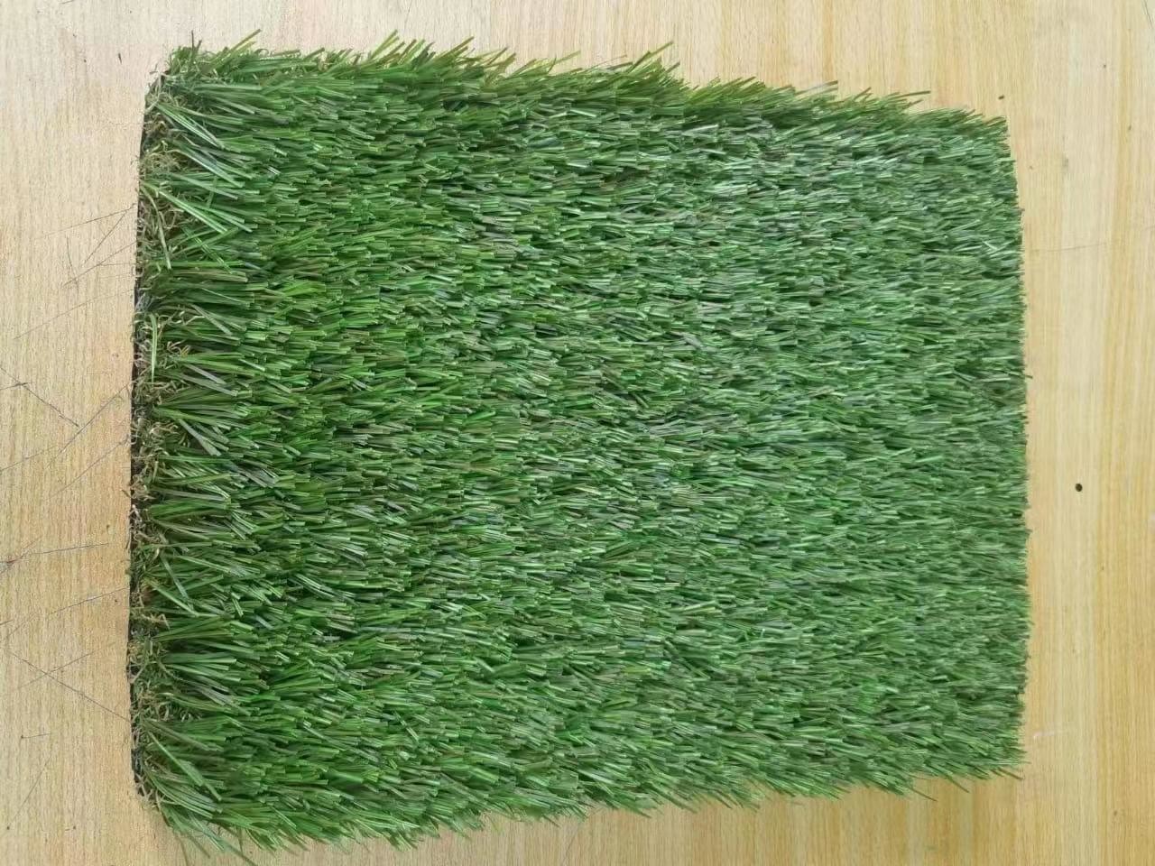 Green Artificial Grass Turf 10mm 12mm With Straight Cut Yarn Waterproof