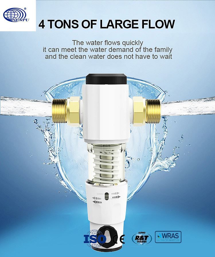 Residential Reusable Sediment Spin Down Filter Household Water Purifier