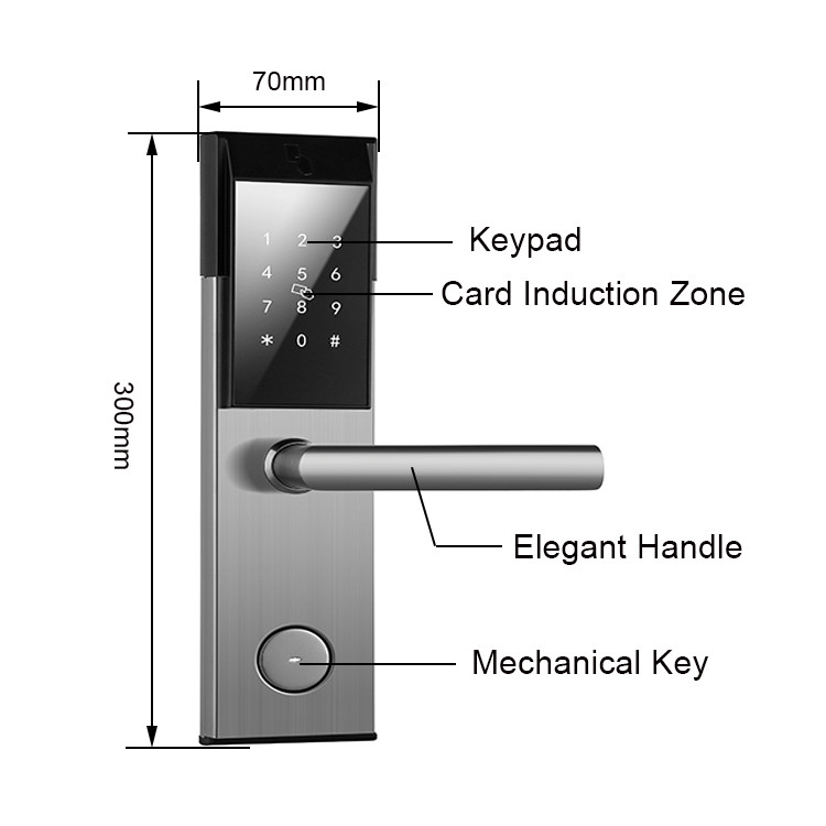 High Security 4x AA App Controlled Door Locks 6V Home Smart Door Lock