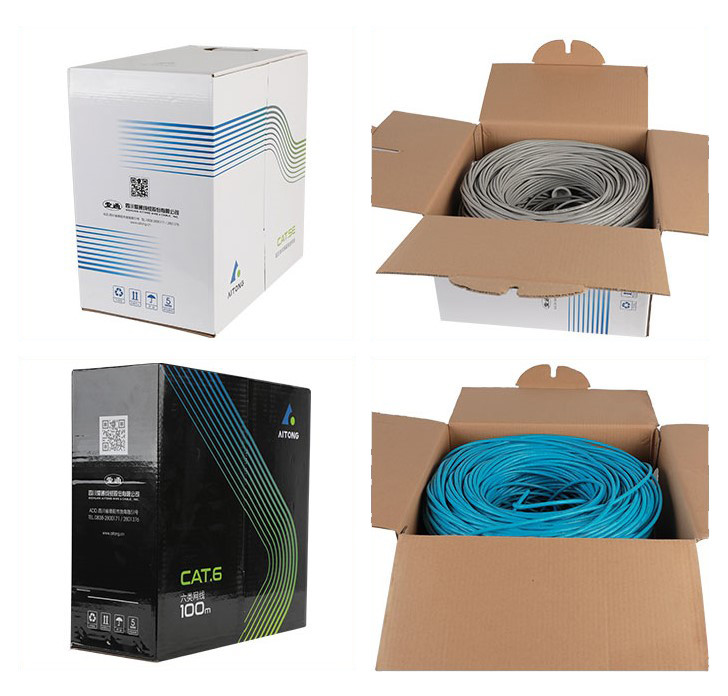 Cat6 Ethernet Cable 1000ft 23AWG Insulated Solid Bare Copper Wire UTP Unshielded