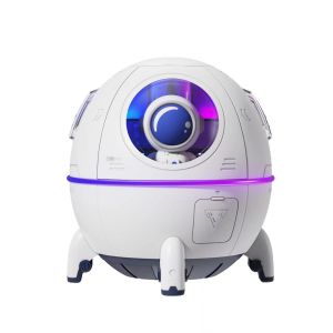  Wholesale Cute Design Space Capsule Humidifier USB Rechargeable Mini Portable Ultrasonic Air Humidifier With Led Light Manufactures