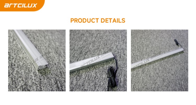 LED Glass Clip Light Wardrobe Cabinet Aluminium Profile LED Lights