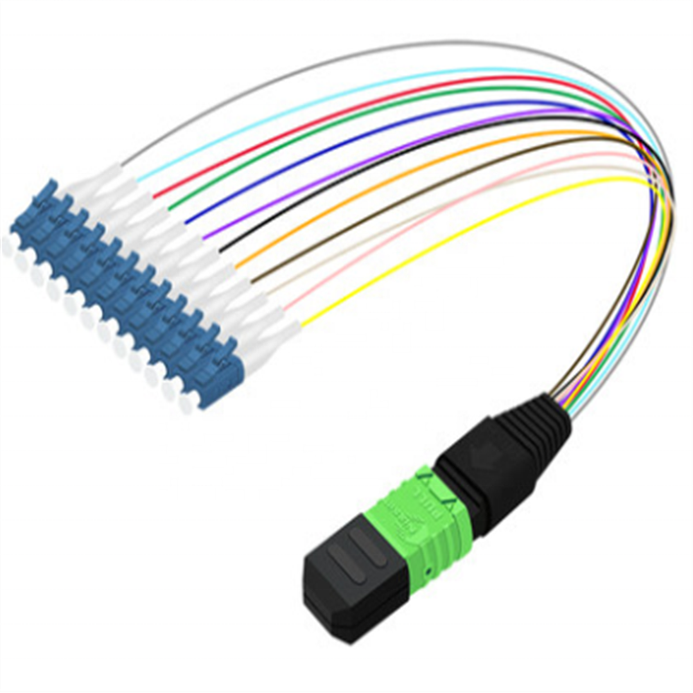 12 24 48 Fiber MPO - LC Single Mode Fiber Optic Cable