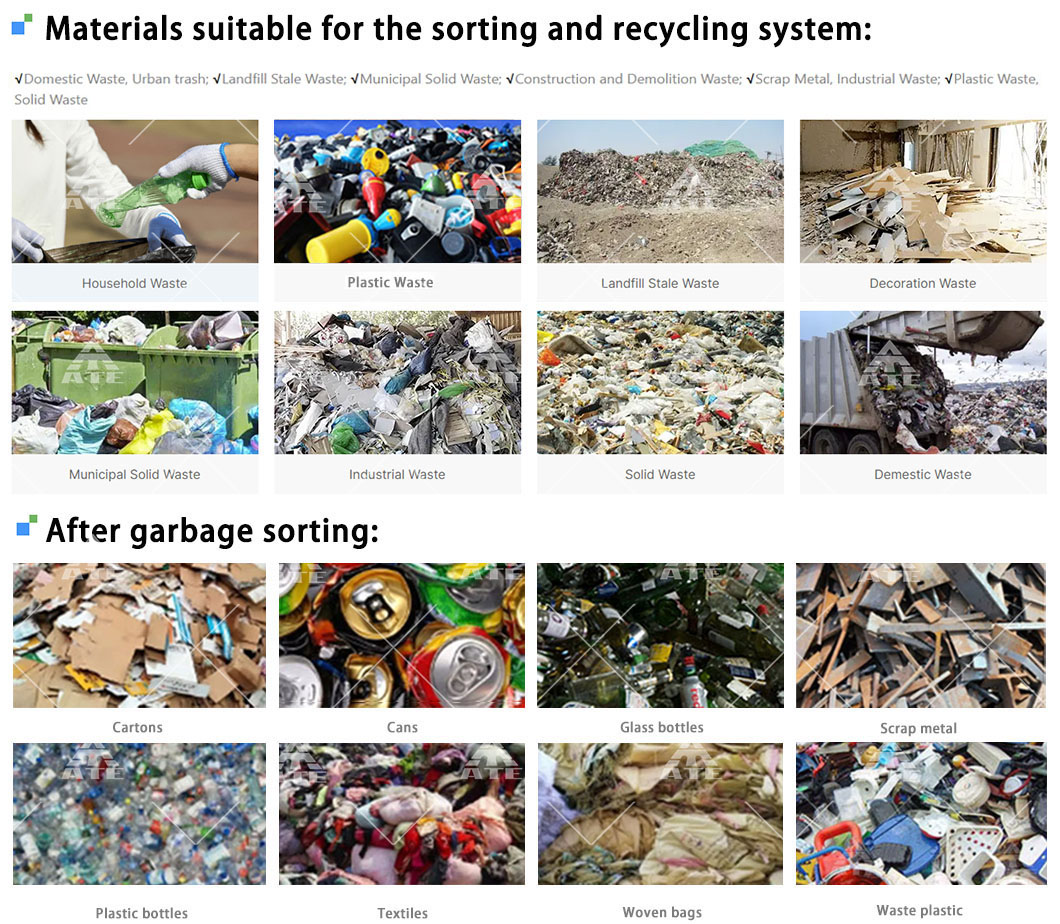 MSW Municipal Solid Waste Segregation Machine Waste Sorting Machine Recycling
