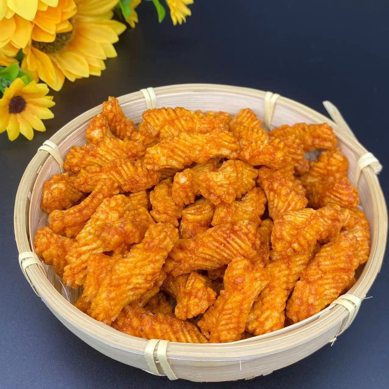 Crispy Seaweed Curry Chili Black Pepper Flavor Rice Cracker Snack Fried