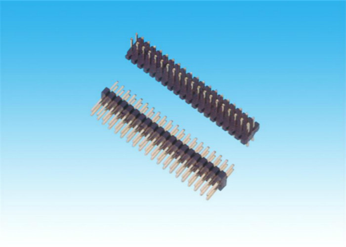  Active Status Pin Header Connector Dual Plastic Single Row 30m Max Contact Resistance Manufactures