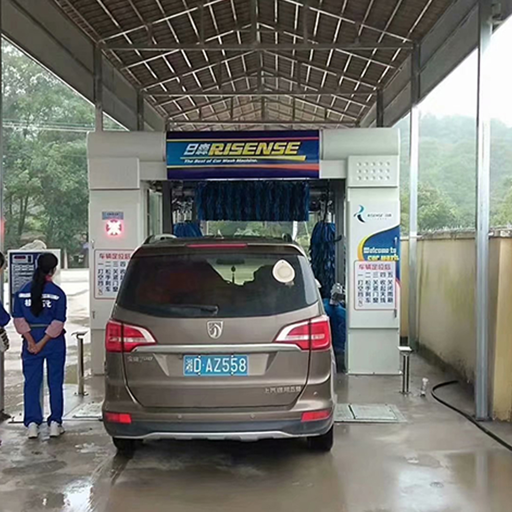 Efficiently Clean Your Car With 9 Brushes Auto Car Wash Tunnel And Air Dryer