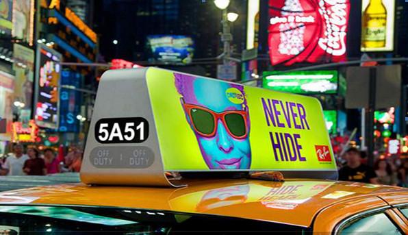 3G/4G P5 Two Side Taxi Top LED Display / LED Panel Full Color Dimension