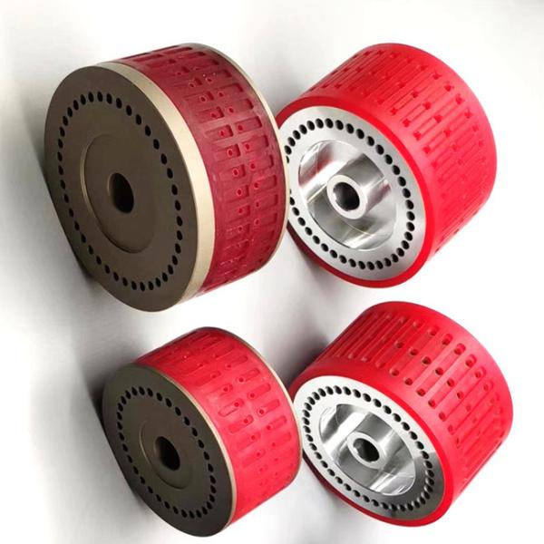Rubber Suction Wheel STAHL Folding Machine Parts Heidelberg Stahlfolder Red