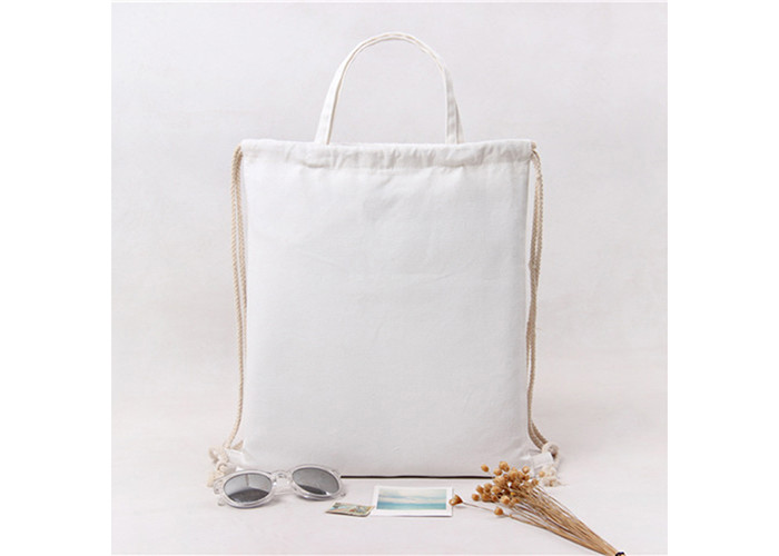 Custom printed logo solid color handhold backpack travel drawstring bag student backpack