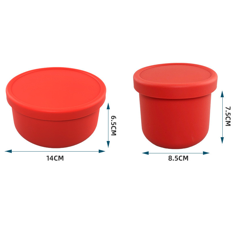 Silicone Bento Box For Kids Toddlers Silicone Food Grade Lunchbox LeakProof