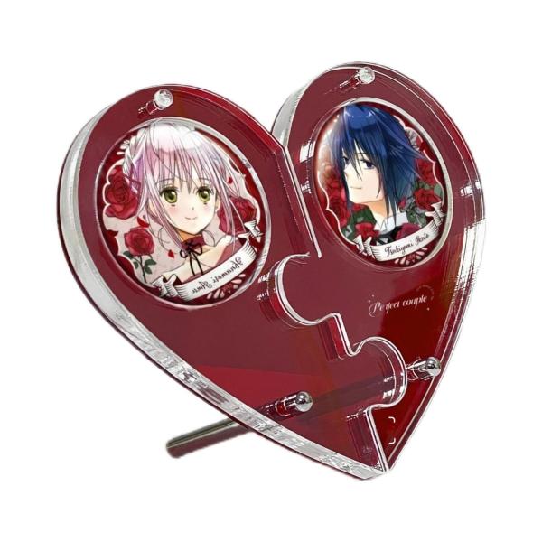 Stylish Heat-shape Acrylic Cartoon Figure Badge Holder Plexiglas Holder for