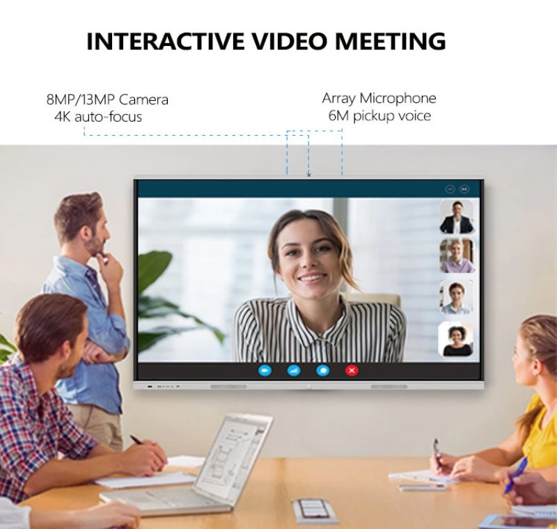 IR Interactive White Board HDMI Ultra LED Display Touch Screen ROHS
