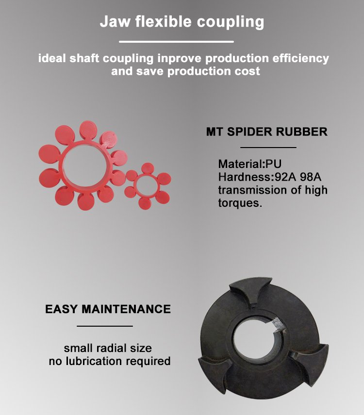 ML Plum Blossom Shape Flexible Shaft flange Coupling