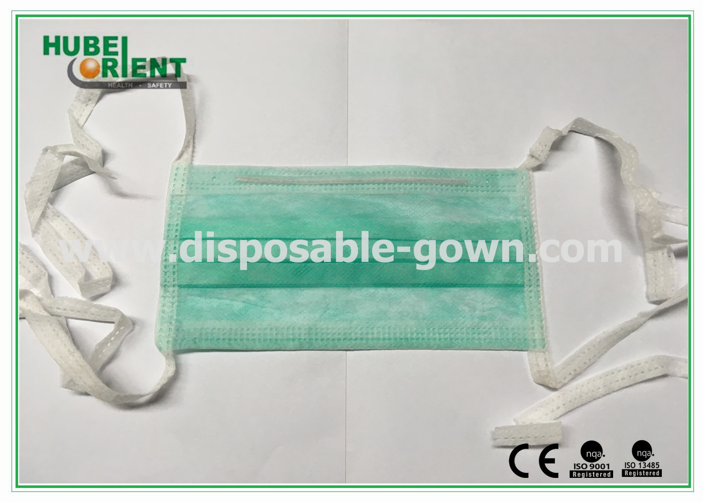 Disposable Non-irritating Non-woven Medical Face Mask With Tie-on For Hospital