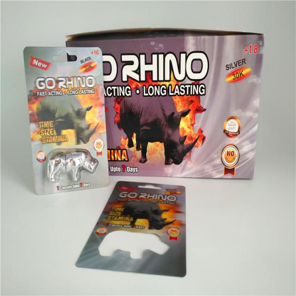 Slide Blister Pack Packaging Insert Card Male Enhancement Pills 3D Card