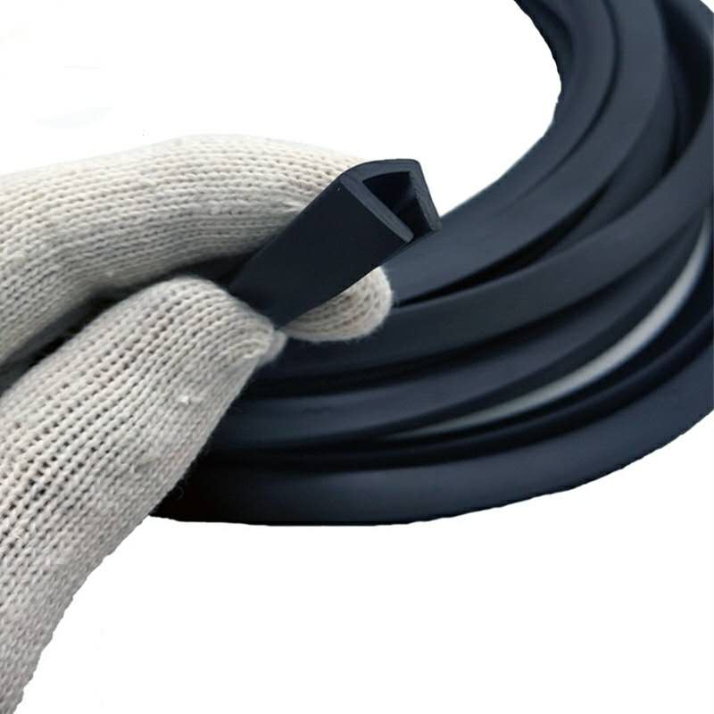 Flexible Rubber Edge Trims for Glass or Metal Sheets U Profile EPDM or PVC Extrusion