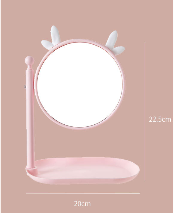 Everyday Fashion Morden Style Pocket Mini Lady Dressing Heart Shaped Makeup Mirror