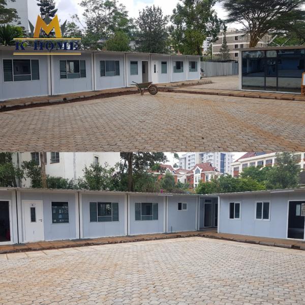 Prefabricated Portable Container House Flat Pack Steel Frame Sandwich Panel