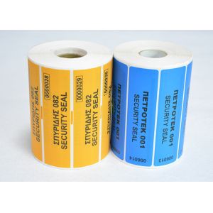  Strong Adhesive Tamper Seal Labels Non Transparent With White Layer Coated Manufactures
