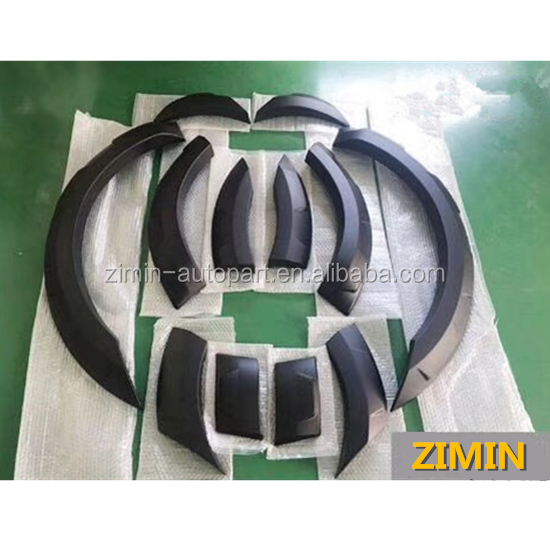 Car Fitment Plastic Wheel Eyebrow For Ford Ranger Everest