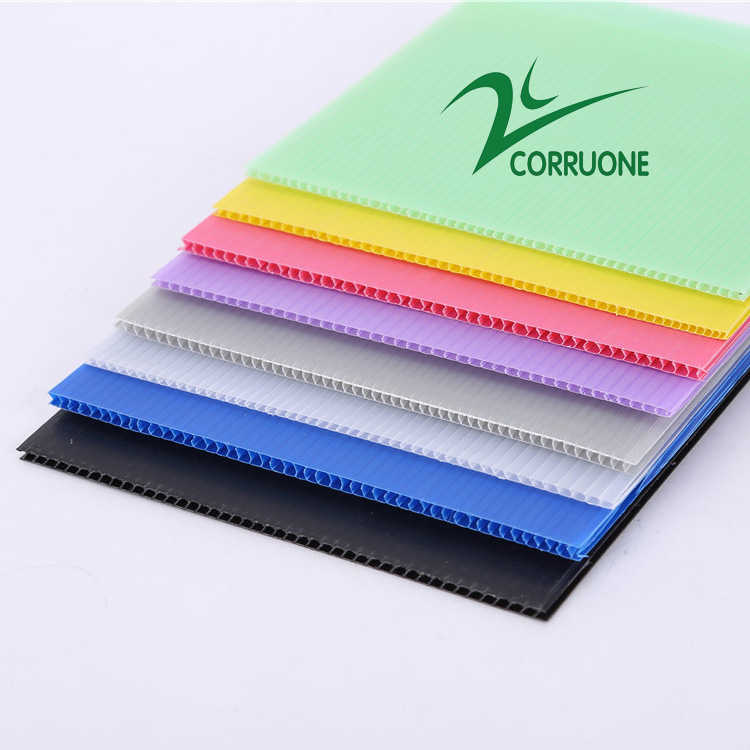 4mm 5mm 4x8 Coroplast Sign Blanks Recycled Corrugated Plastic Sheets
