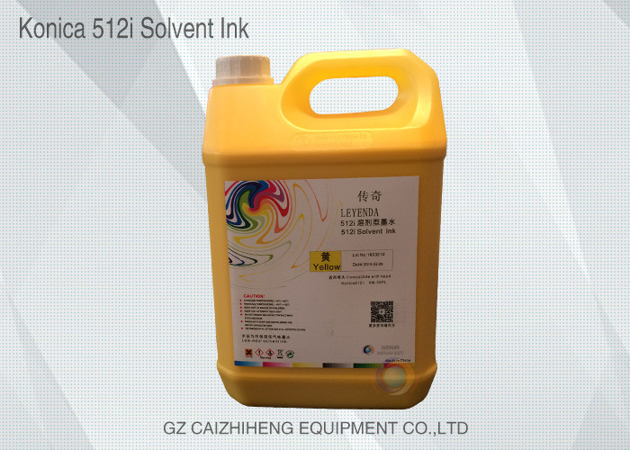 Vivid CMYK Solvent Printing Ink Konica KM 512i 30 PL No Clogged Nozzles